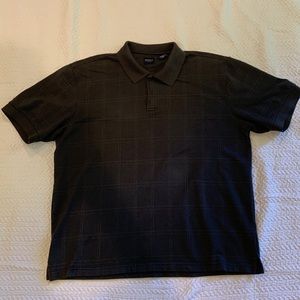 Arrow brand, collared grey shirt.